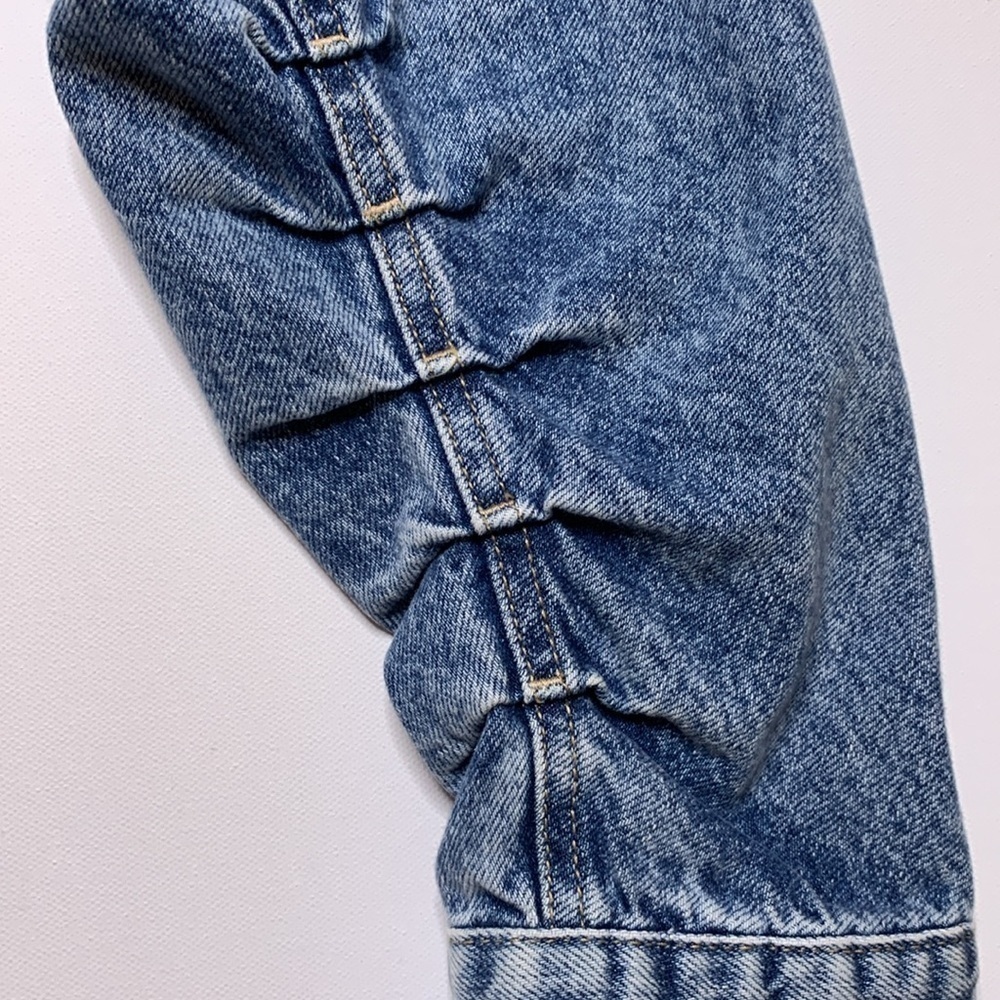 Free People Ollie Femme Trucker Cropped Denim Jacket - Picture 3 of 8